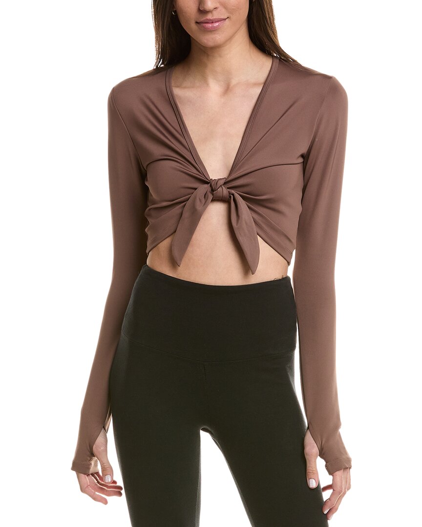 

Топ с завязками спереди «Год наш» Year of Ours, коричневый