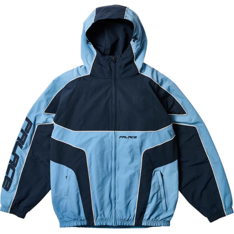 

PALACE Куртка-оболочка с капюшоном и вставками, Blue