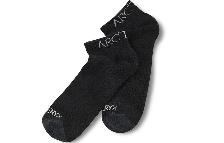 Носки низкие легкие из мериносовой шерсти Unisex 1 Pack Arcteryx, 1 pack (черный/quantum/черный/quantum) — фото 4