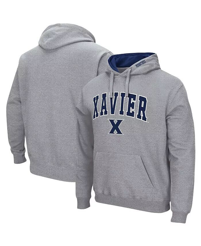 

Мужской серый пуловер с капюшоном Xavier Musketeers Arch и Logo Colosseum