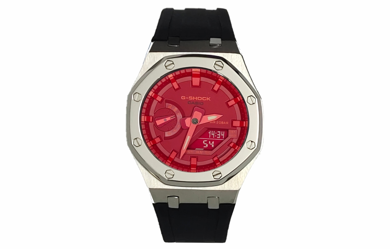 

CASIO Часы Men 44mm Red Watch