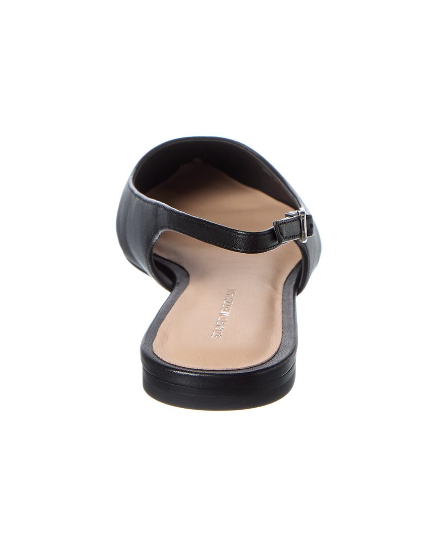 Стюарт Вейцман Кожаные туфли-лодочки на ремешке Stuart Weitzman, черный — фото 3