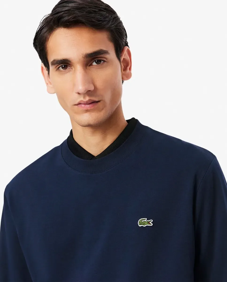 Футболка мужская Lacoste с длинными рукавами, темно-синий — фото 3