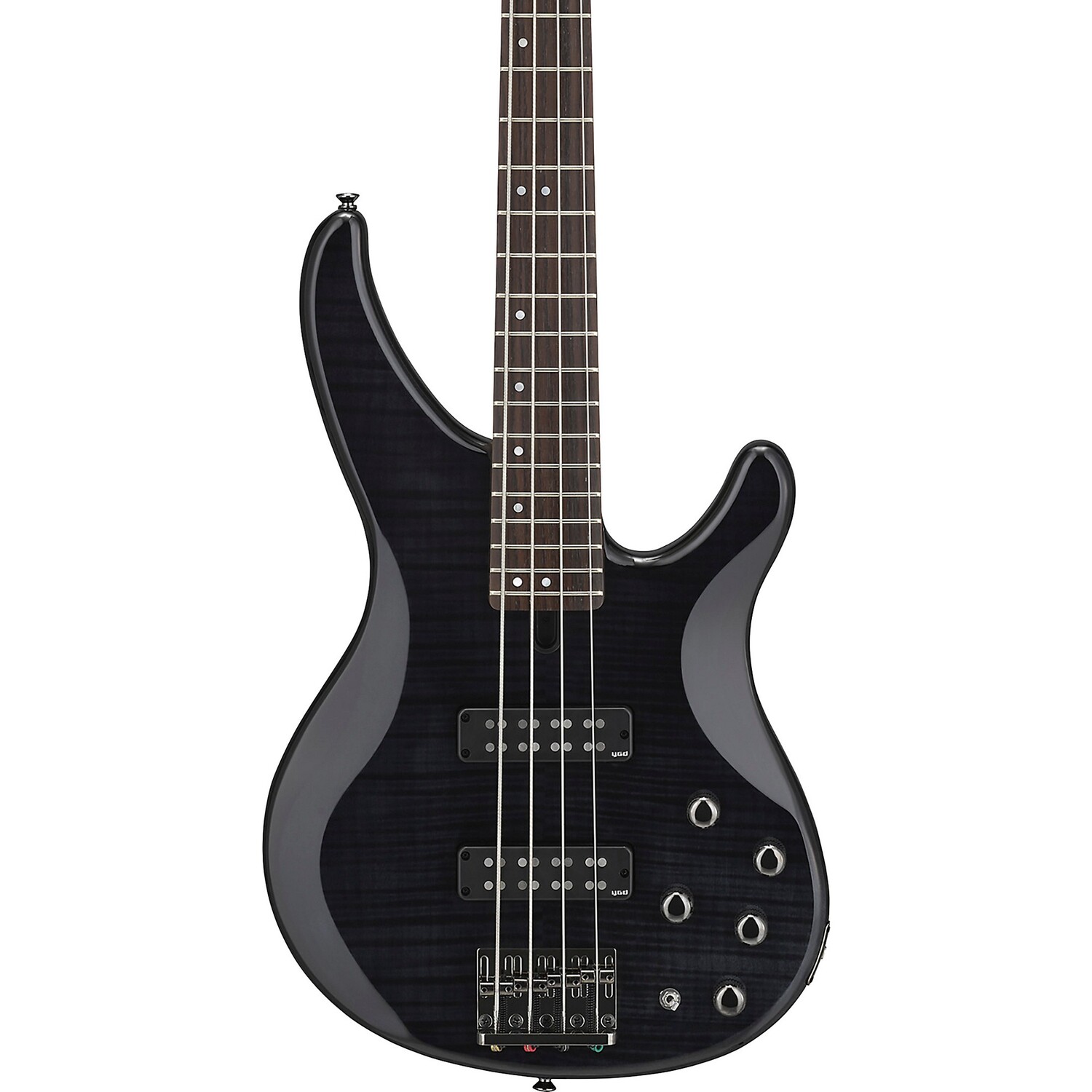 

Электробас-гитара Yamaha TRBX604, полупрозрачный черный