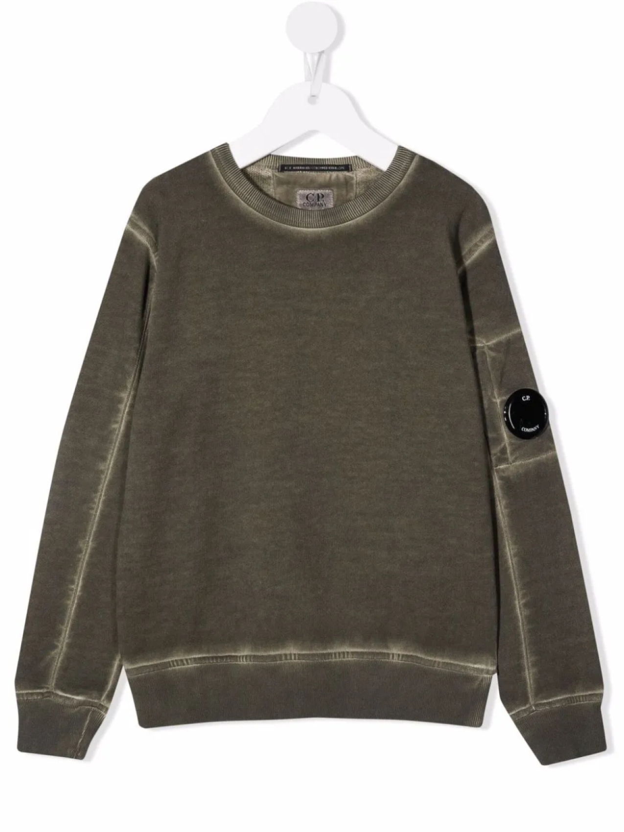

C.P. Company Kids толстовка с декором Lens, зеленый