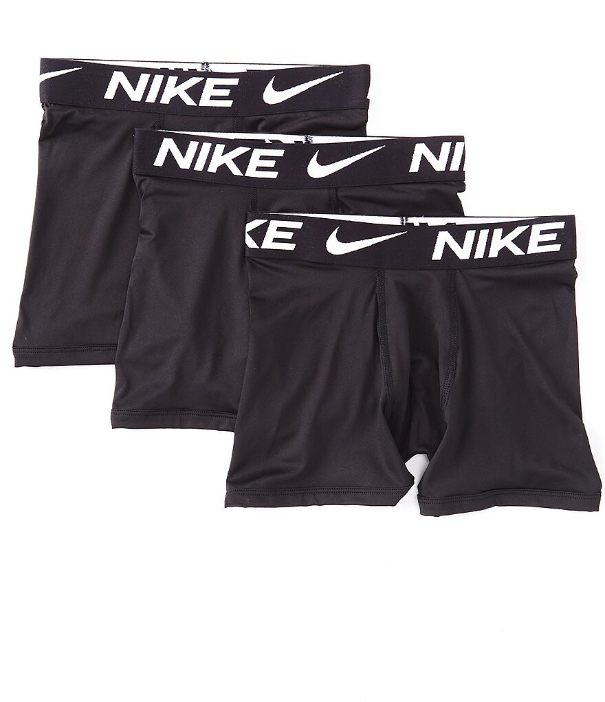 

Набор из 3 однотонных боксеров Nike Little/Big Boys 6–20, черный