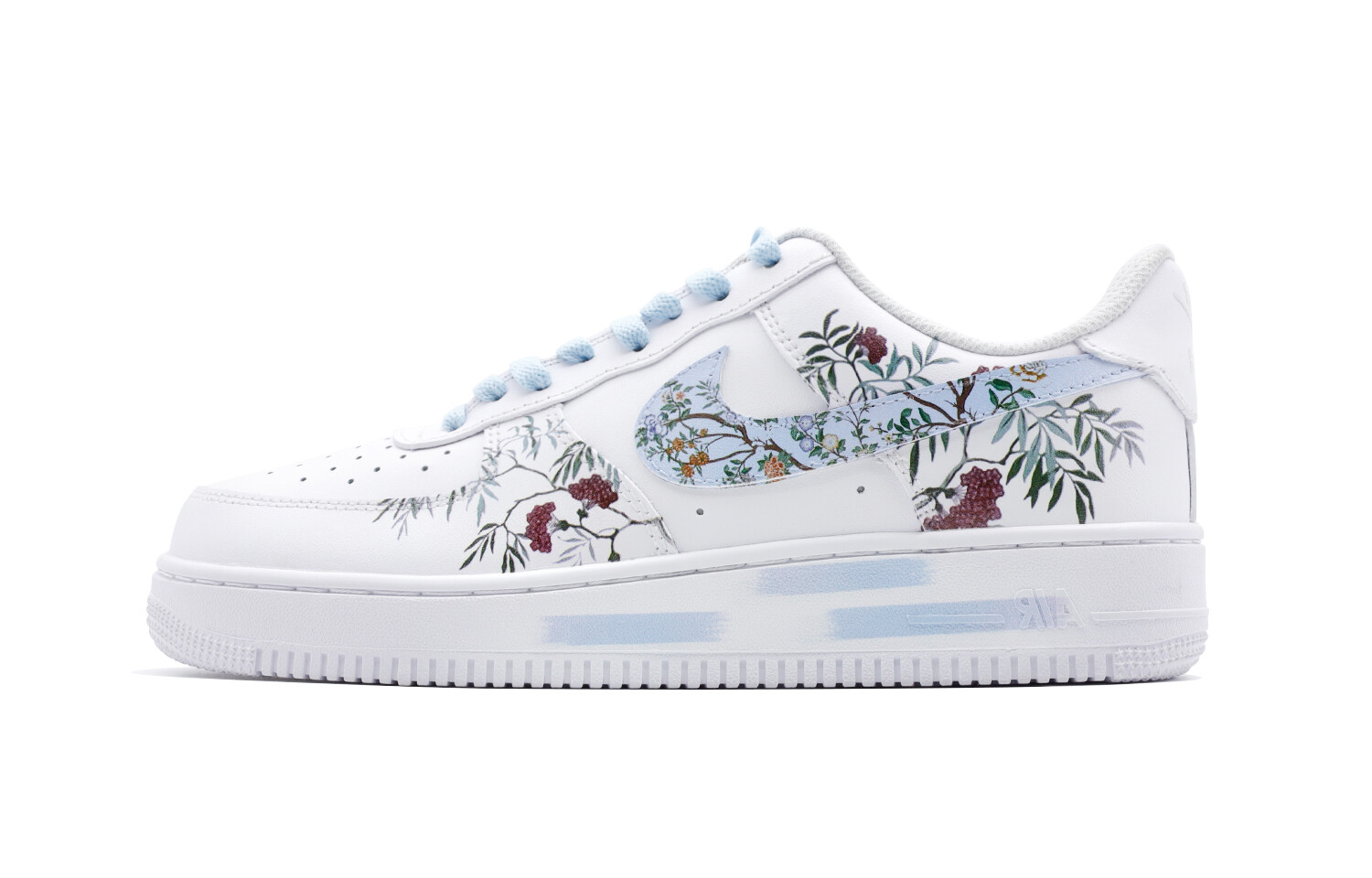 

Кроссовки Nike Air Force 1 Skateboard Shoes Men Low-Top White Blue, Синий, Кроссовки Nike Air Force 1 Skateboard Shoes Men Low-Top White Blue