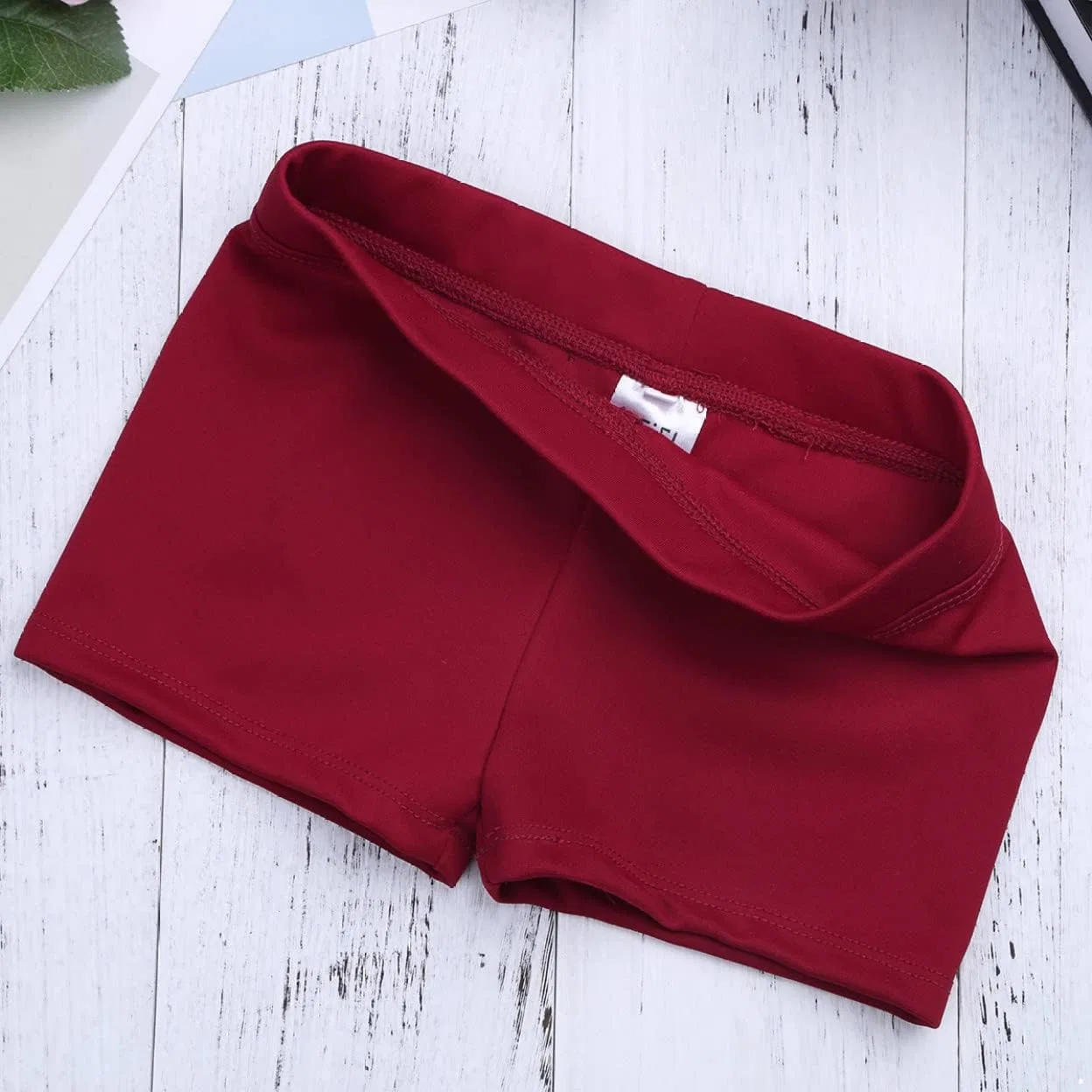 Детские шорты для гимнастики, Venjoe, Burgundy — фото 2