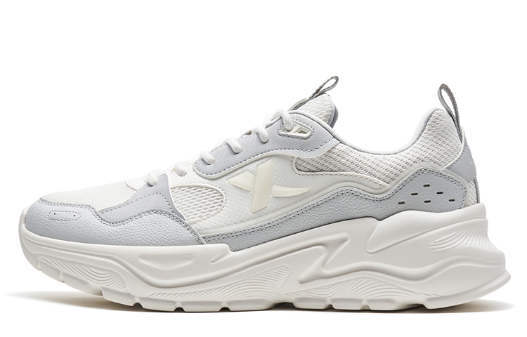 

Износостойкие низкие повседневные кроссовки мужские серые белые XTEP, Lunar Stone Gray/Sail White