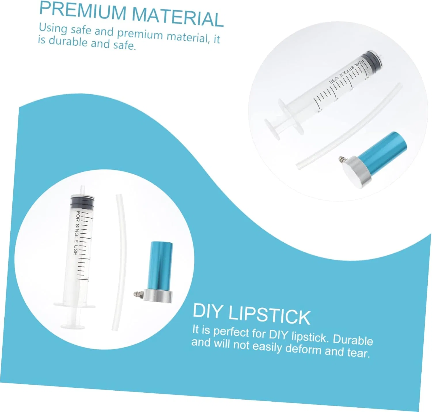 Набор для изготовления губной помады Silicone Lipstick Mold OHPHCALL 4 предмета 12x3.5 см — фото 3
