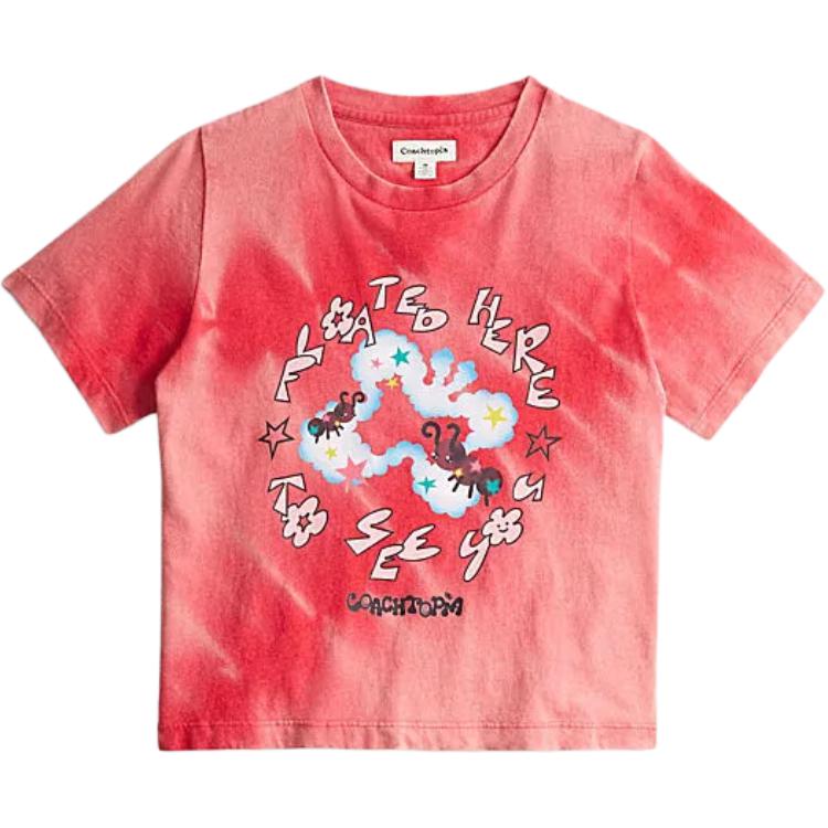 

Футболка унисекс красная COACH