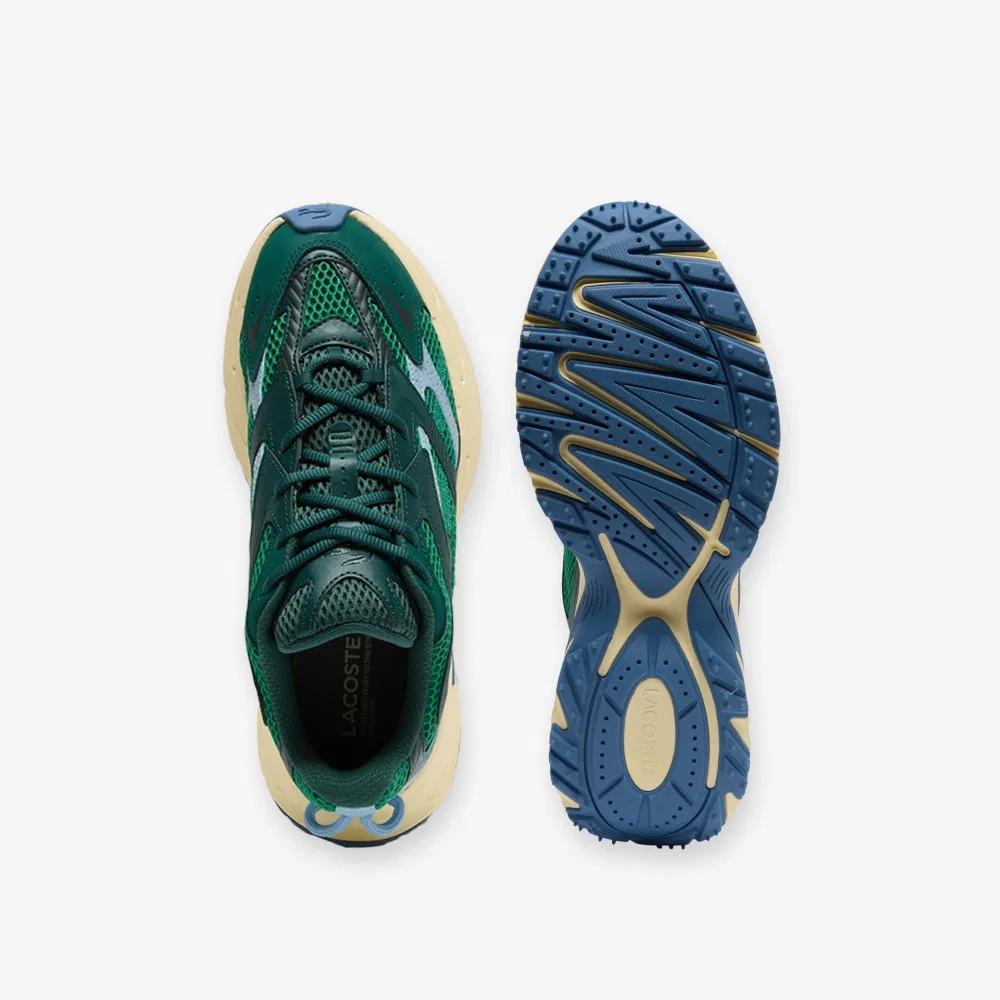 Мужские низкие кроссовки L003 Neo Shot тёмно-зелёные от Lacoste — фото 4