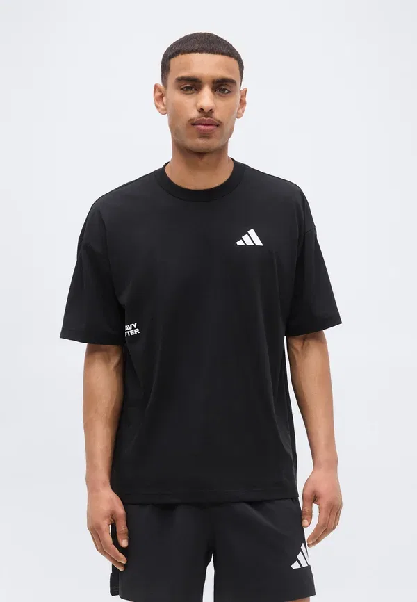 Футболка тренировочная графическая спортивная Adidas Performance, черный — фото 3