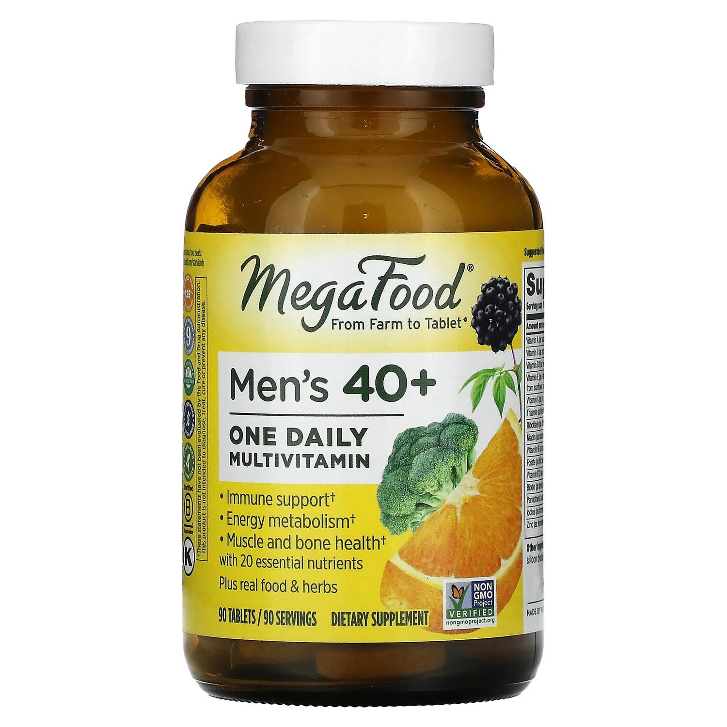

MegaFood Для мужчин старше 40 лет одна таблетка в день без железа 90 таблеток