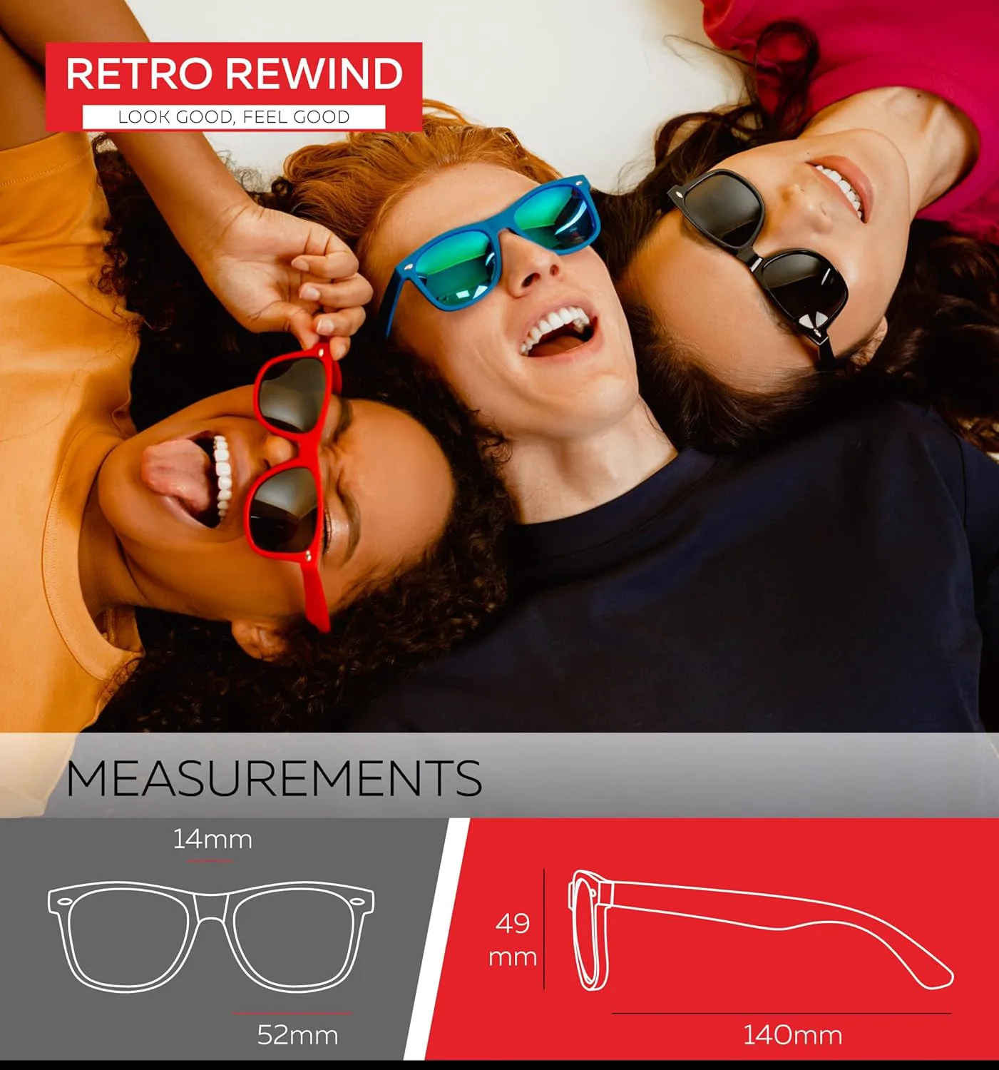 

Поляризованные солнцезащитные очки Retro Rewind для мужчин и женщин - классические солнцезащитные очки с защитой от УФ-излучения, Matte Royal Blue | Revo Ice Blue