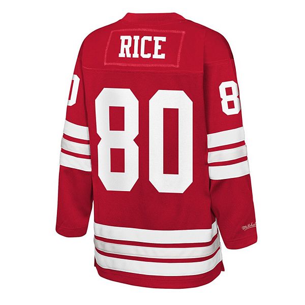 Джерси San Francisco 49ers в стиле хоккейного свитера, цвет scarlet Mitchell & Ness — фото 4
