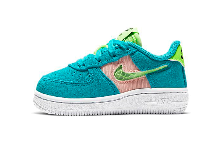 

Кроссовки Nike Air Force 1 Toddler Shoes TD Low-top Green/Pink