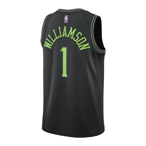 Майка Nike Dri-FIT NBA Swingman Jersey 2023/24 City Edition 'New Orleans Pelican Zion Williamson', черный — фото 2
