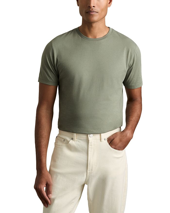 

Футболка Slim Fit с круглым вырезом REISS, зеленый