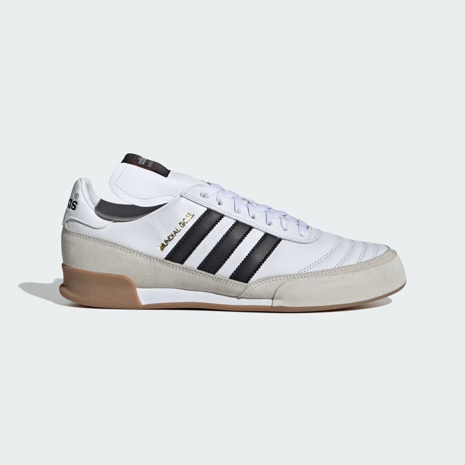 Mundial Goal Shoes Бутсы Adidas, цвет Cloud White/Core Black/Gold Metallic — фото 2