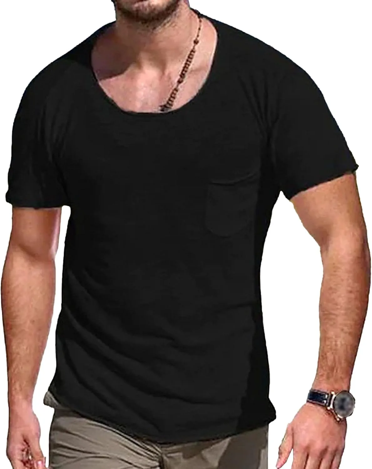 

Мужская футболка Dance Dropcut для тренировок, дышащая, с карманом TrndTrsure