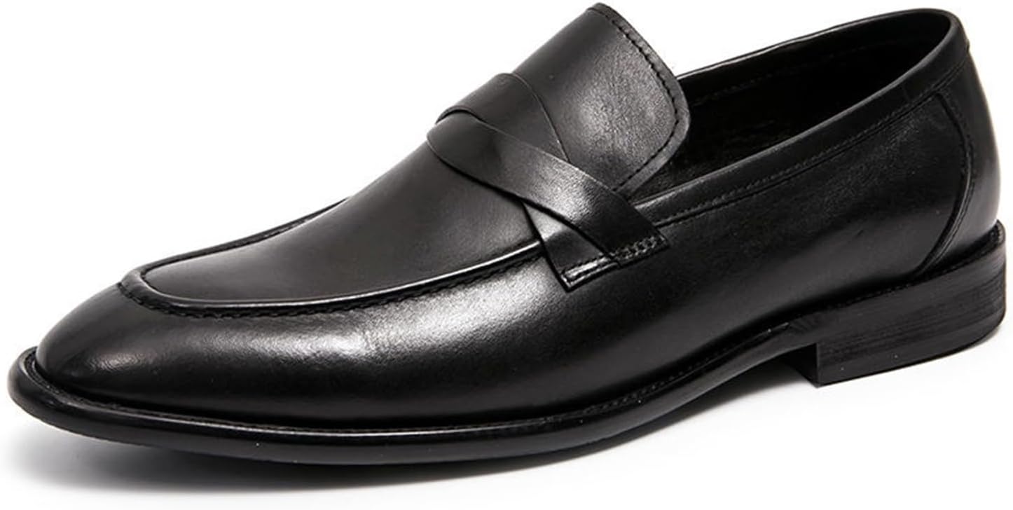 

Мужские классические туфли Пенни лоферы для мужчин, слипоны для официального стиля Dmgyck, черный