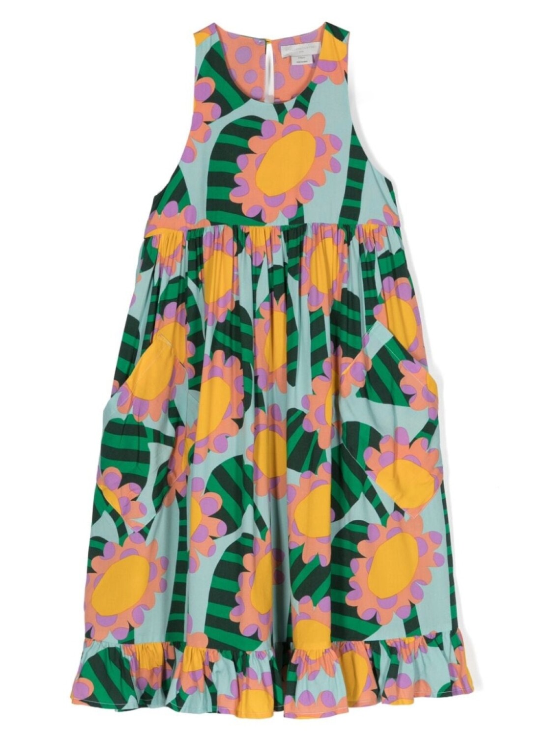 

Stella McCartney Kids платье Graphic Flower без рукавов, синий