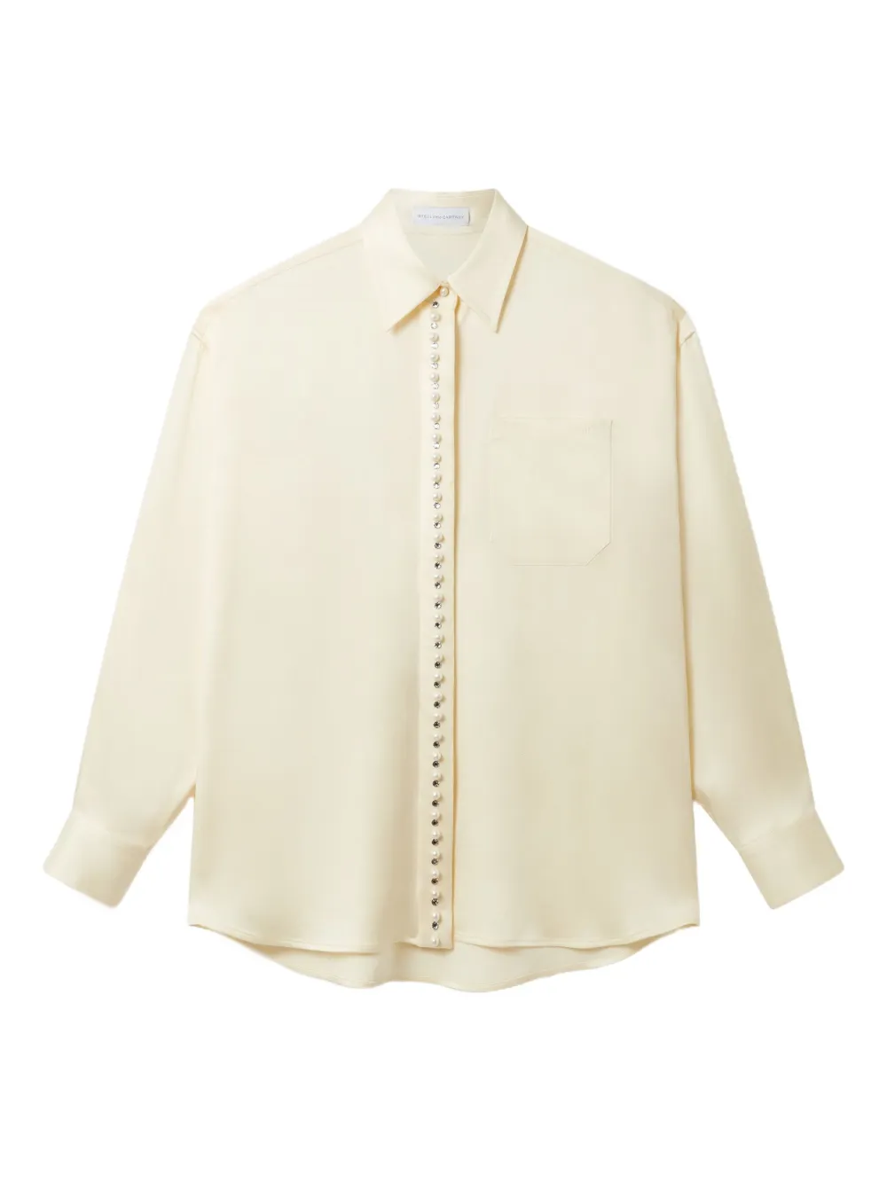 

Рубашка с карманом и заклепками STELLA MCCARTNEY, нейтральный