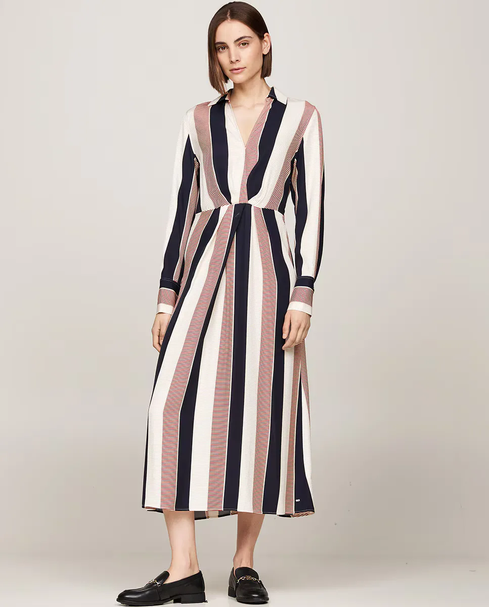

Струящееся платье с принтом Tommy Hilfiger, мультиколор