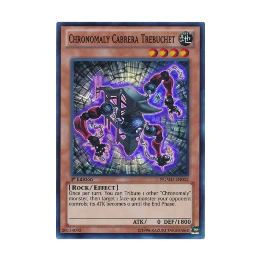 

CCG Хрономалия Кабрера Требюшет (Супер Редкий), Yu-Gi-Oh - Number Hunters - Singles