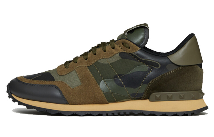 

Кроссовки Valentino Rockrunner Lifestyle, темно-зеленый/коричневый