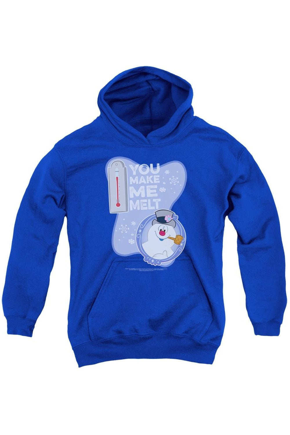 

Толстовка с капюшоном Frosty The Snowman Melt Youth Gildan, синий