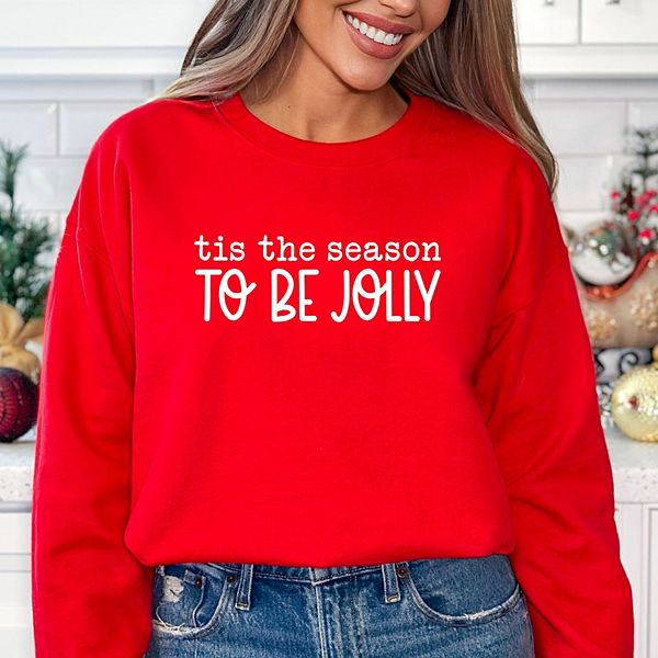 

Свитшот "Tis the season to be jolly" Simply Sage Market, Red