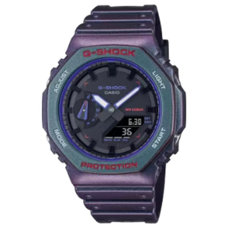 

Часы с кварцевым механизмом Мужские часы Фиолетовый циферблат CASIO