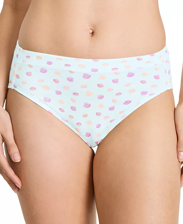 

Трусы Cotton Stretch Hi Cut 1555, available in extended sizes Jockey, синий