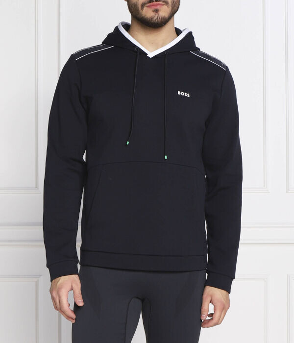 

Толстовка Boss Green Regular Fit, синий / белый