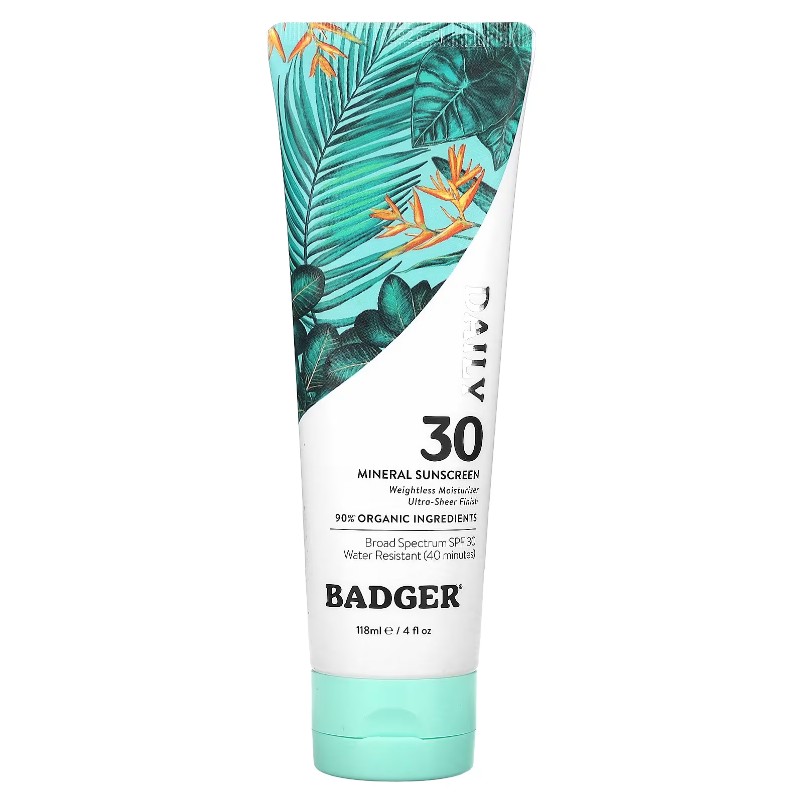 

Солнцезащитное средство Badger Company Daily Mineral Sunscreen SPF 30, 118 мл