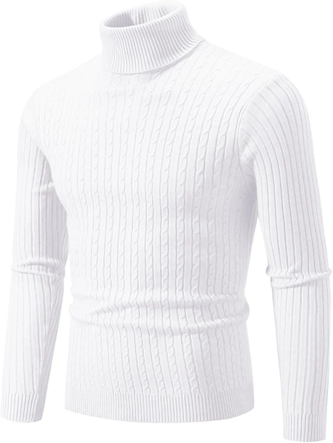 

Мужской водолазка Slim Fit с кабельным узором