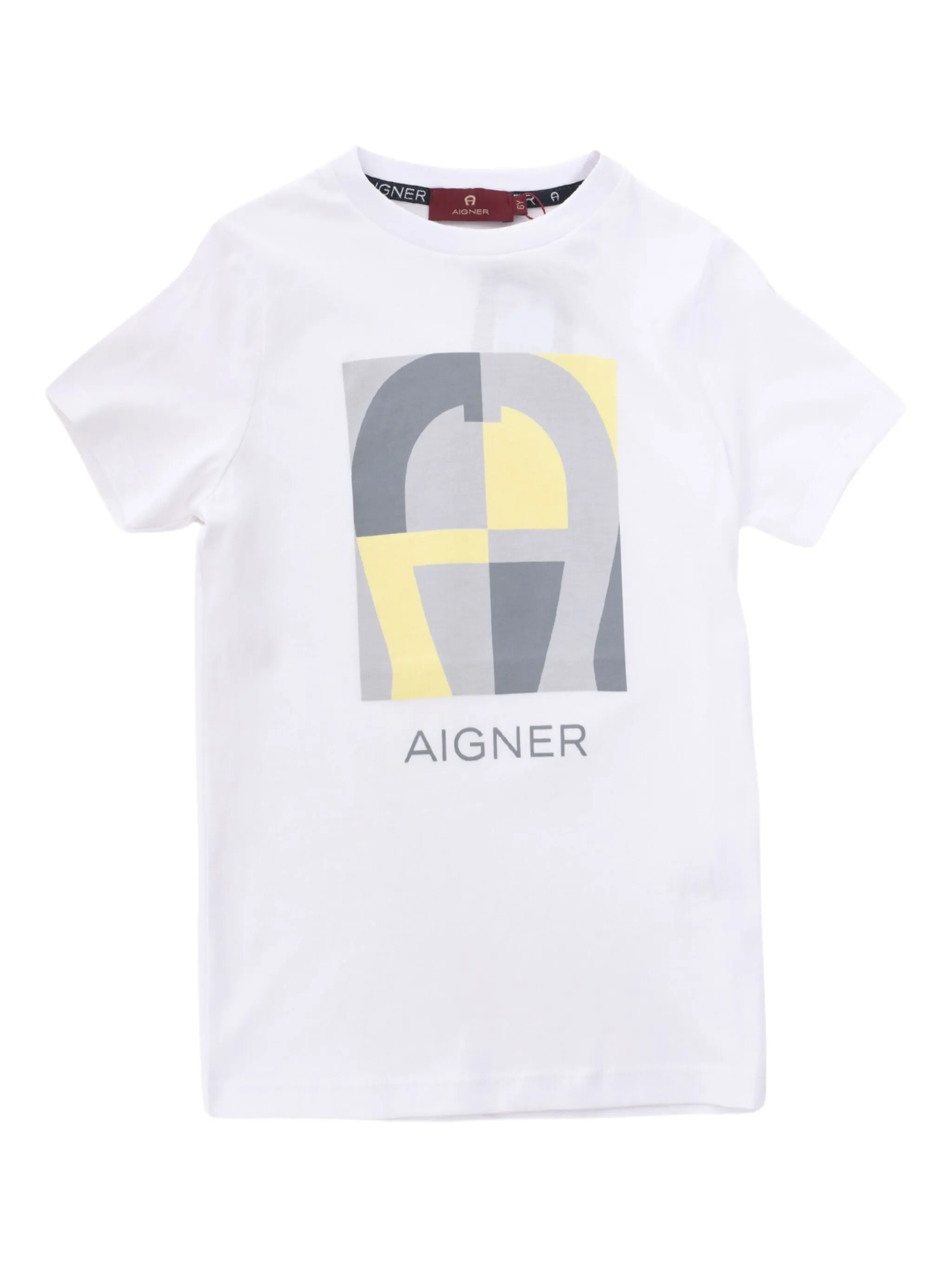 

Футболка с графичным принтом Aigner Kids, белый