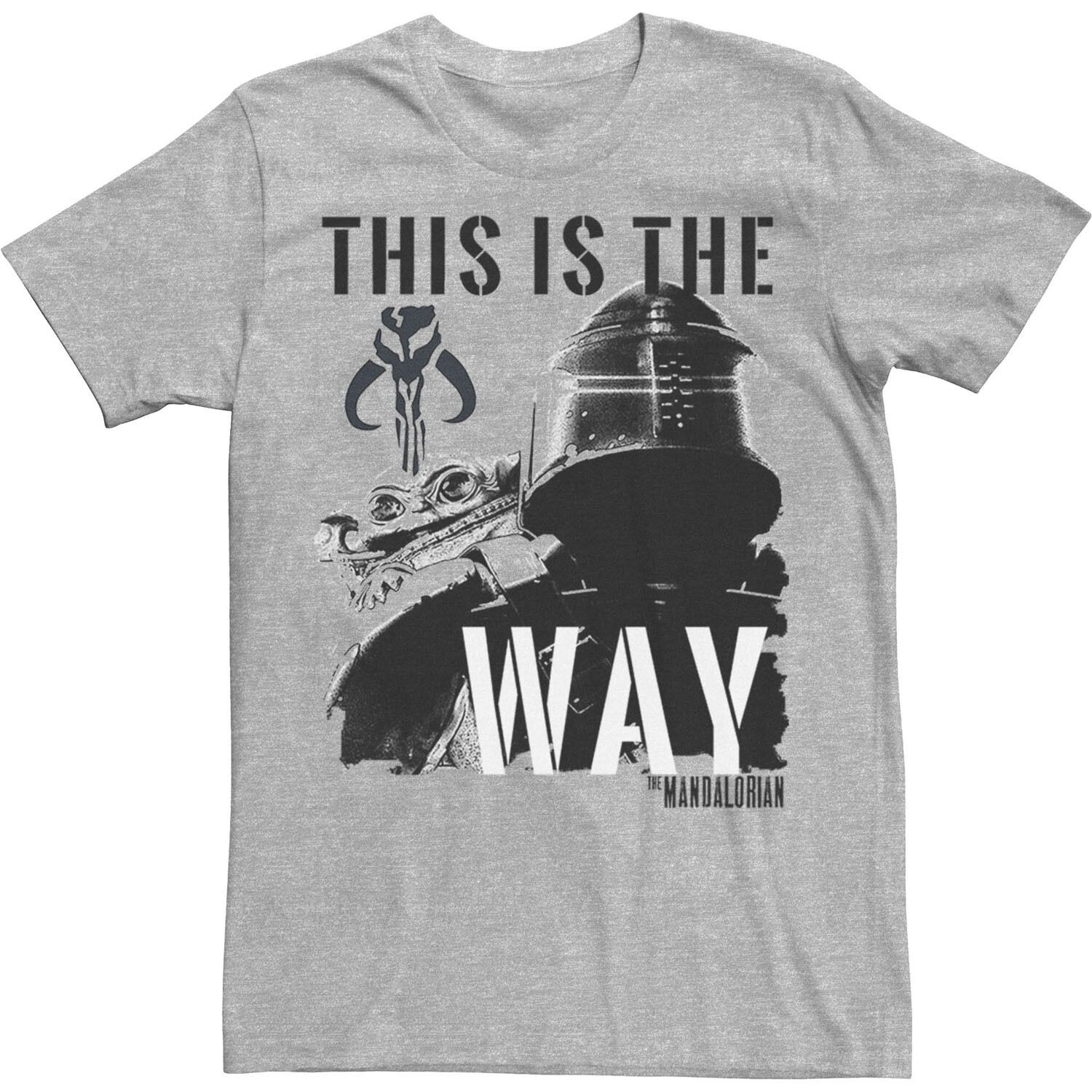

Мужская футболка с плакатом «Звездные войны Mando This Is The Way» Licensed Character
