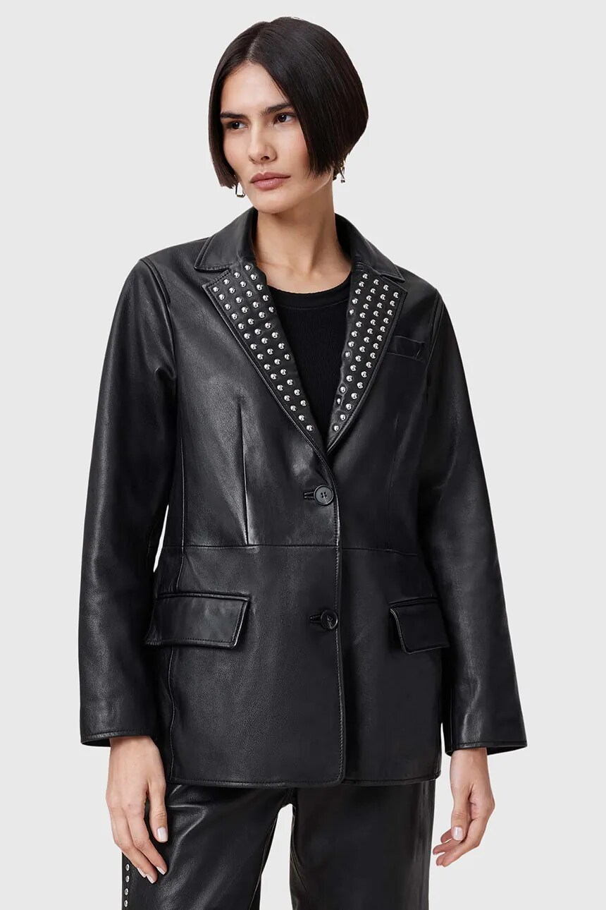 

Кожаная куртка AllSaints CORINNA, черный