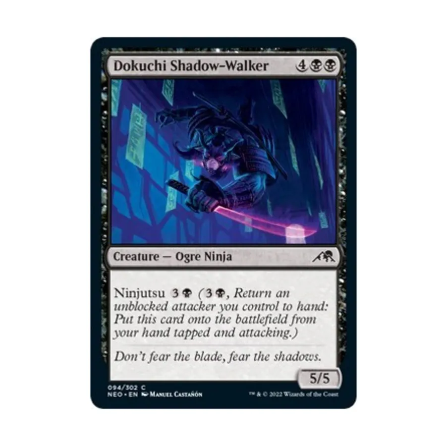 

CCG Докучи Ходящий в тени (C) (Рольга), MTG - Kamigawa : Neon Dynasty