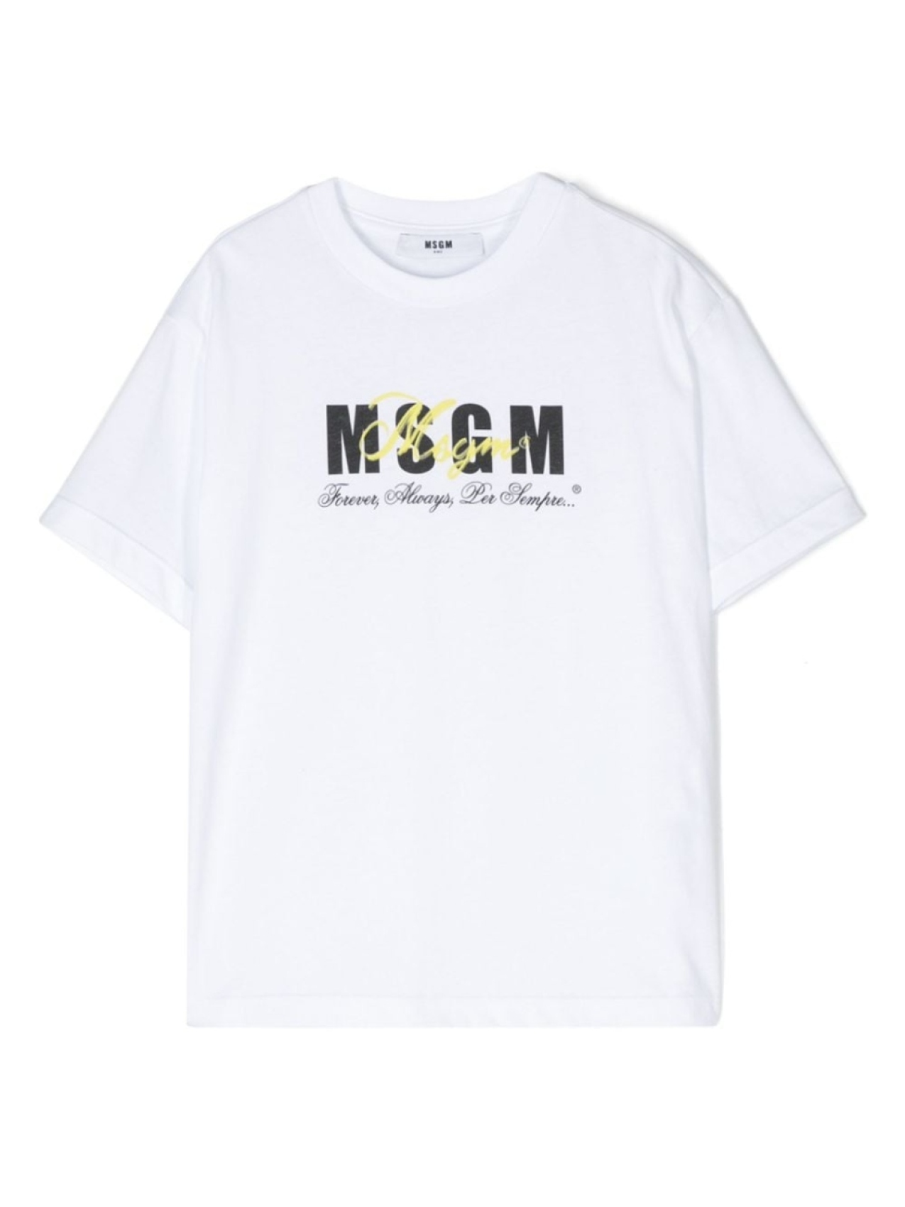 

MSGM Kids футболка с логотипом, белый