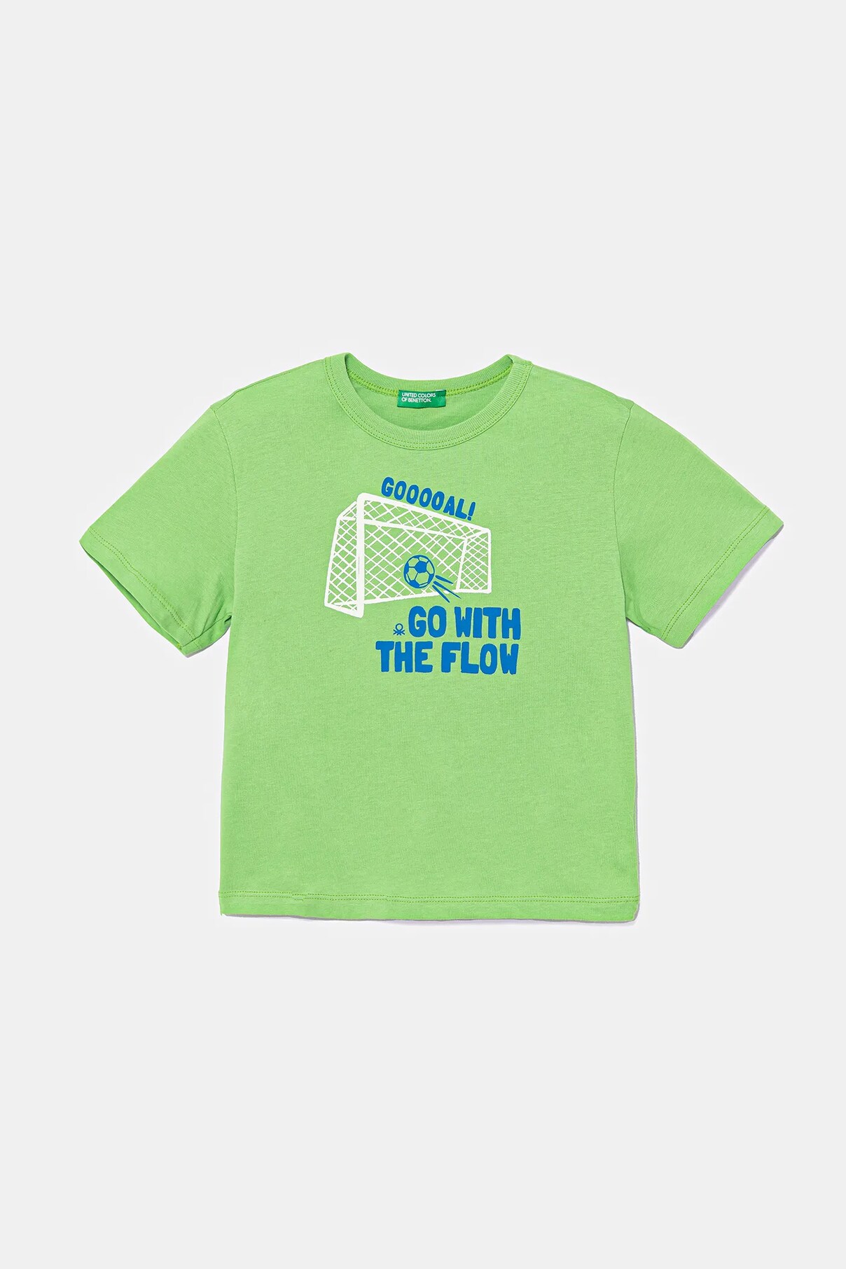 

Футболка из хлопка для детей United Colors Of Benetton, зеленый