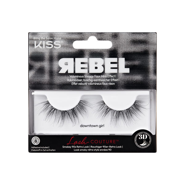 

Накладные ресницы на полоске, 1 упаковка. Kiss Rebel collection
