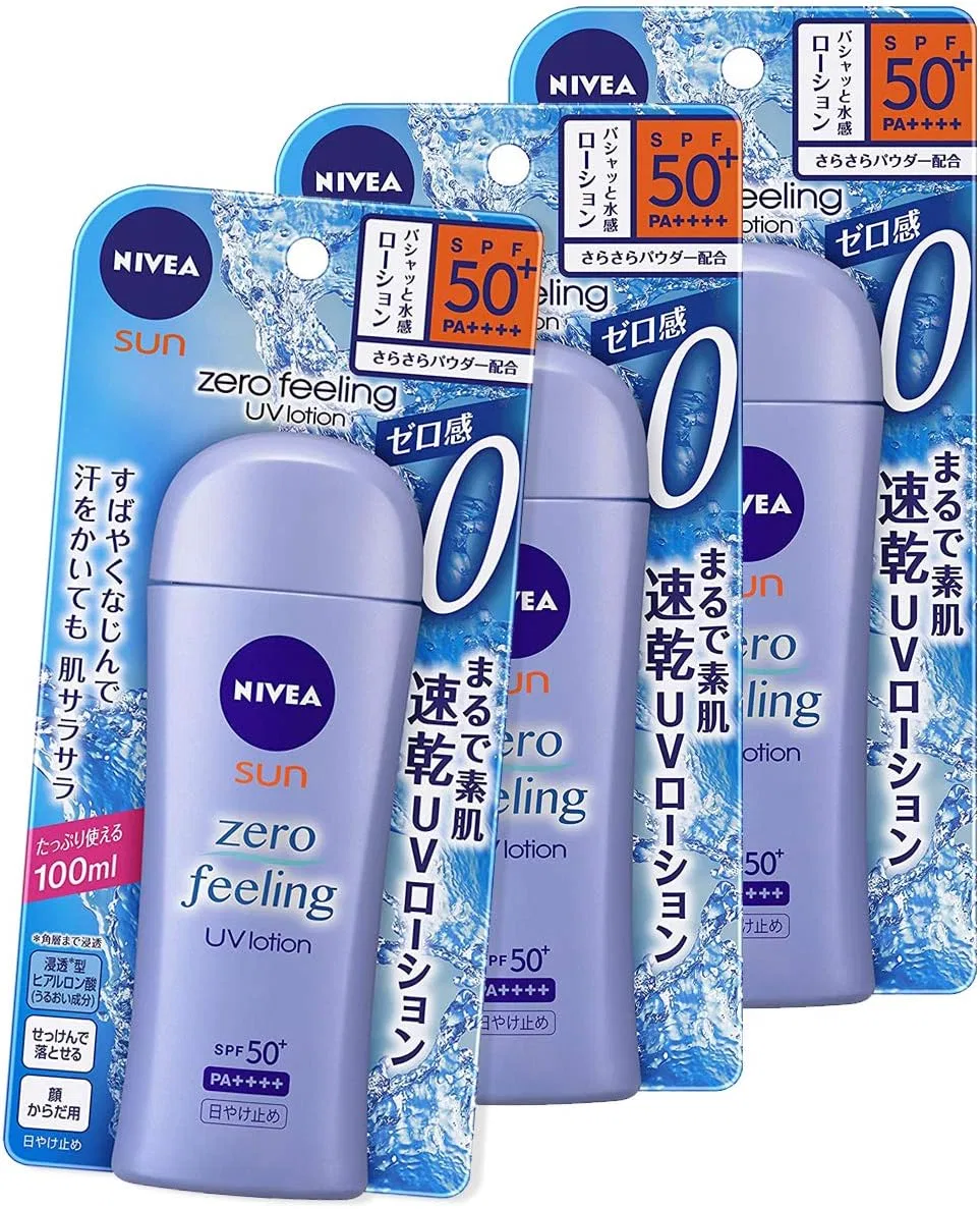 Солнцезащитный лосьон Nivea Sun Zero-Feeling, 100 мл, SPF50+ PA+++, 3 шт