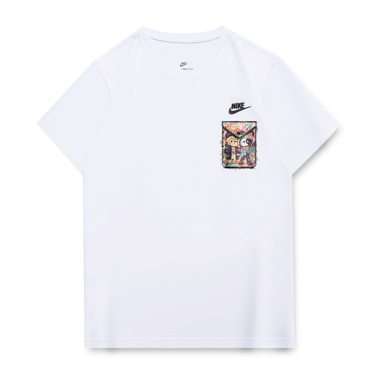 

Nike Футболка унисекс белая, Белый, Nike Футболка унисекс белая