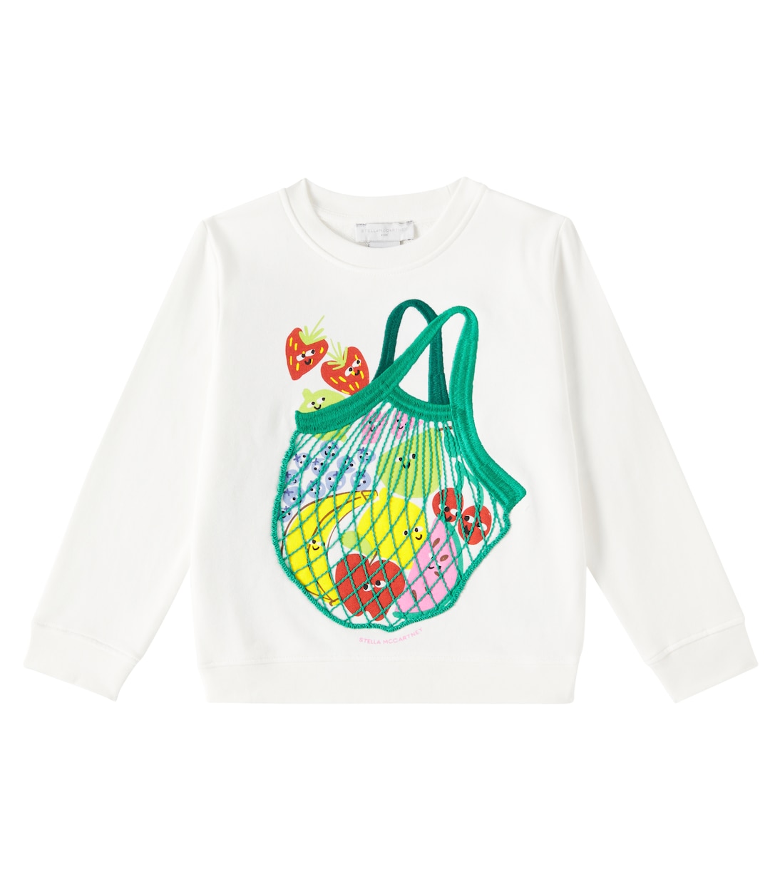 

Толстовка из хлопкового джерси с принтом Stella McCartney Kids, розовый