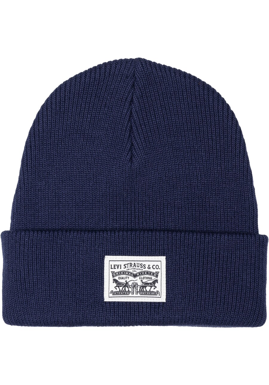 

Шапка LEVIS Beanie, темно-синий