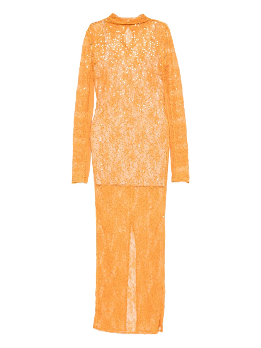 

Платье миди, украшенное пайетками Patrizia Pepe, оранжевый